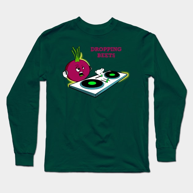 Dropping Beets Long Sleeve T-Shirt by Art by Nabes